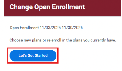 Change open enrollment button on workday